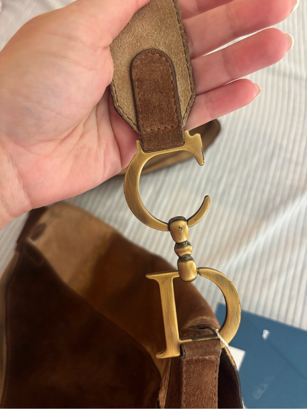 Dior Patchwork Saddle Messenger Bag - Brown & Tan - Picture 9 of 11